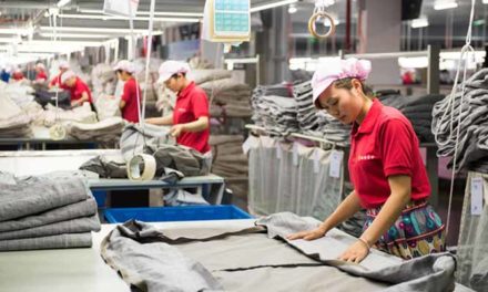 Textile production of China increases