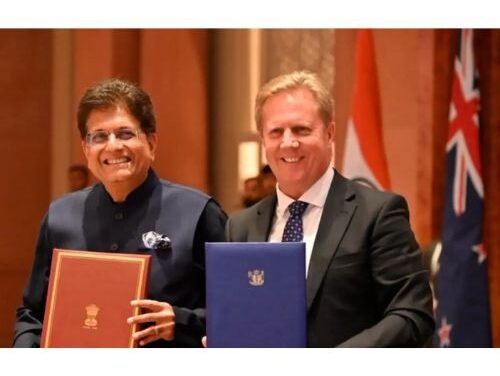India-New Zealand FTA finalised, 100% of Indian exports to get duty-free access from October 20, 2026